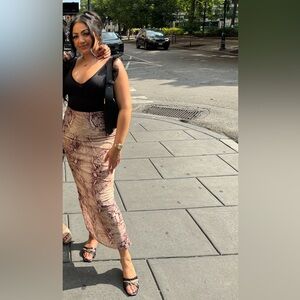 MURCI Snake Print Skirt